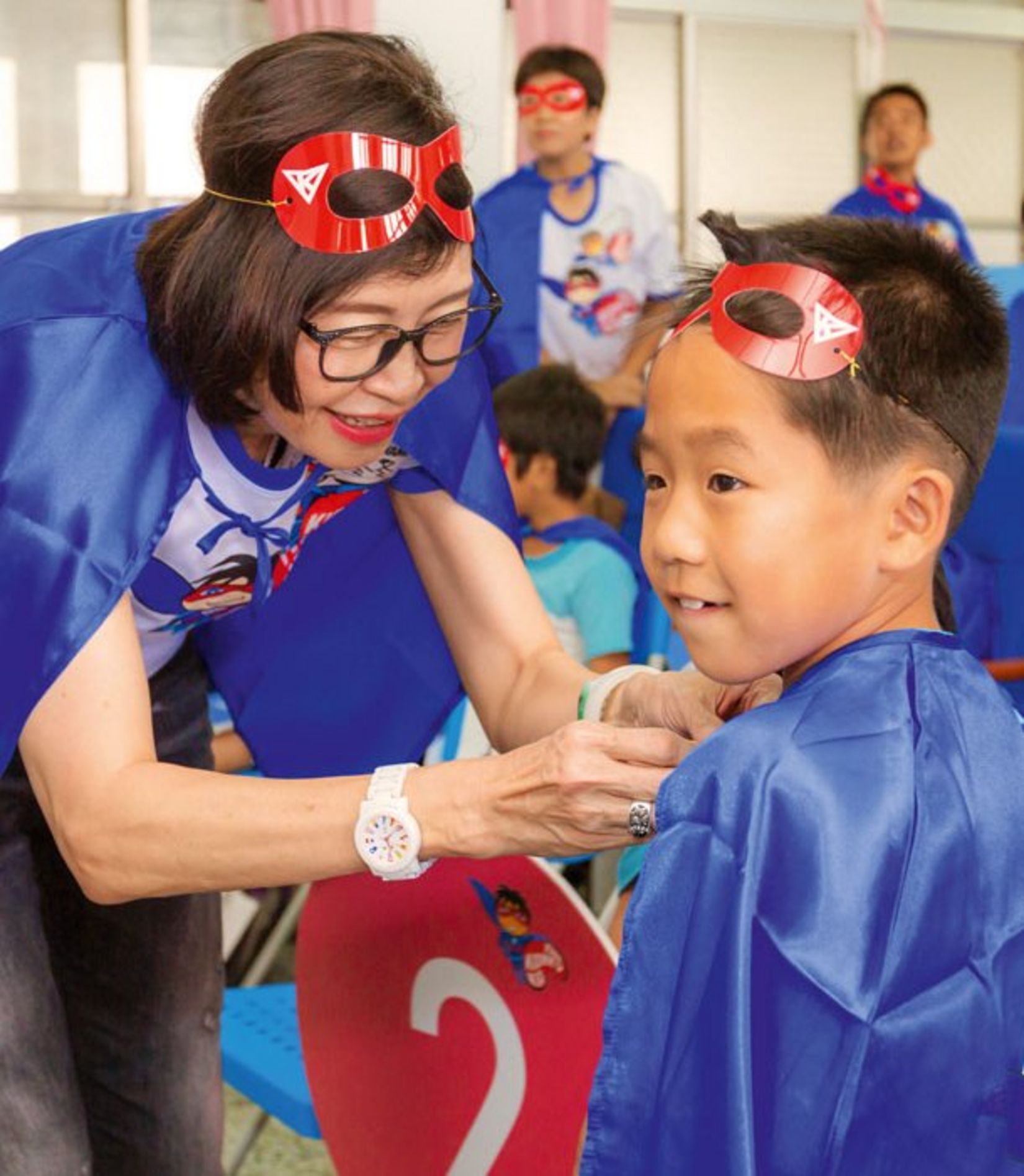 Students and employees dressed up as The Kidney Kid