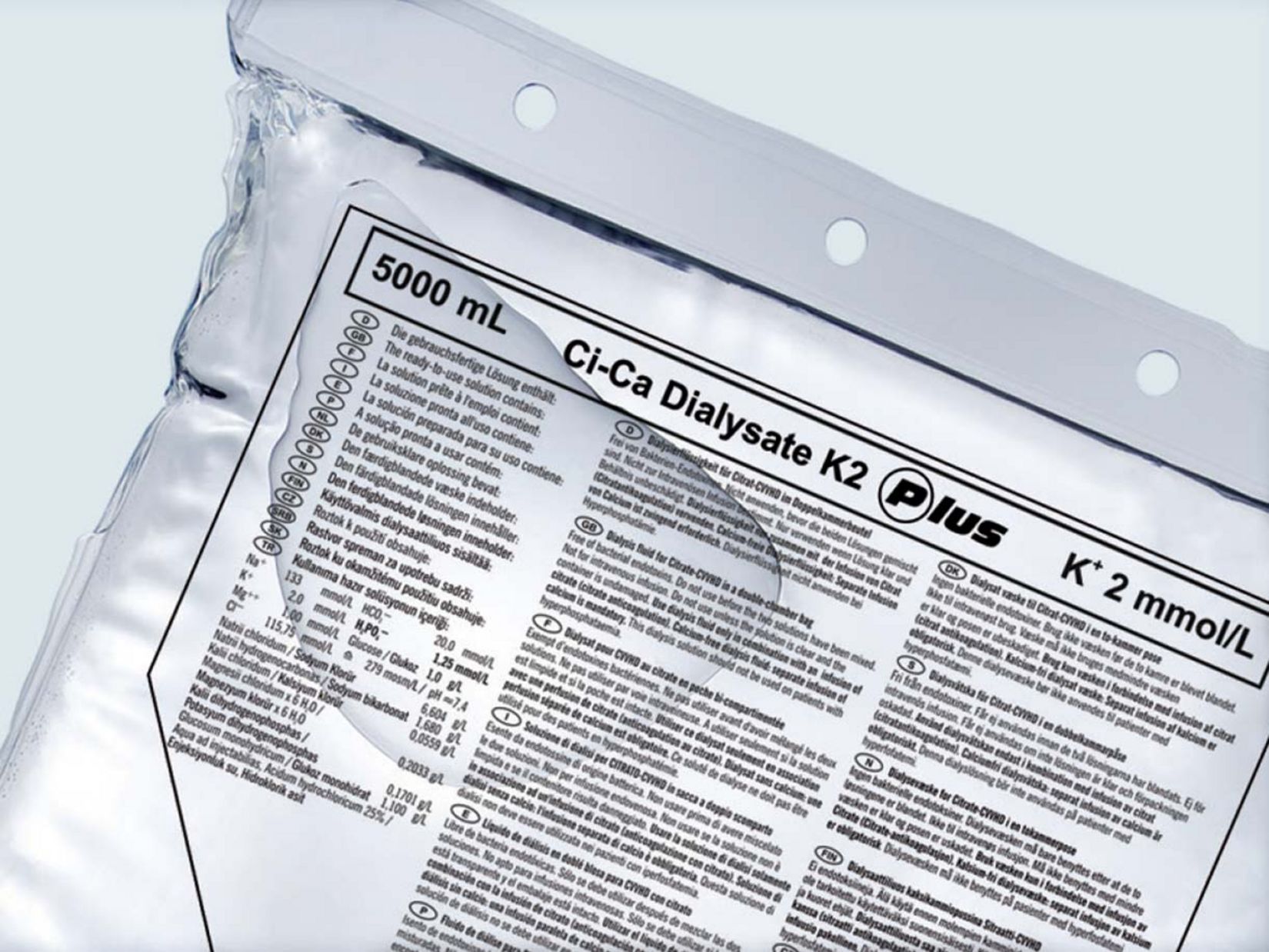 Ci-Ca® Dialysate Plus solution bag