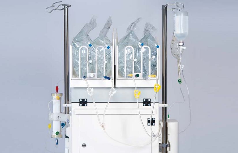 Back of multiFiltrate acute therapy machine